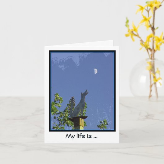 Vous manquer--Hurlement au carte pour notes de (Fleur jaune)