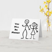 ***VOUS MANQUEREZ*** CARTE DE GROUPE (Fleur jaune)