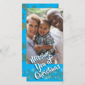 Vous manquez à Noël Carte photo vertical (Devant / Derrière)