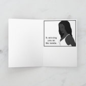 Vous manquez, carte de voeux de prison. (Intérieur)