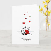 Vous manquez / Carte vous manquant - Carte mignonn (Fleur jaune)