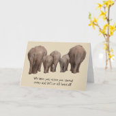 Vous Manquez Déplacé De La Carte Elephant (Fleur jaune)