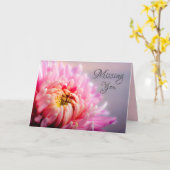 Vous manquez Pink Chrysanthemum Carte photo de mac (Fleur jaune)