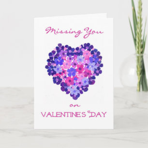 Vous manquez sur la carte Saint-Valentin - Flower