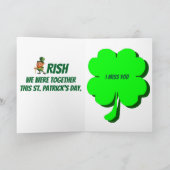 VOUS MANQUEZ SUR ST. Carte PATRICK'S DAY (Intérieur)