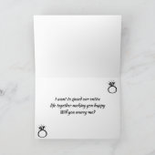 **VOUS MARIEZ "MOI" (JE VOUS AIME) CARTE (Intérieur)