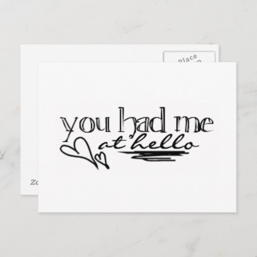 Vous m'avez eu à HELLO - Carte postale (Devant / Derrière)