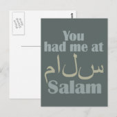 Vous m'avez eu à Salam carte postale (Devant / Derrière)