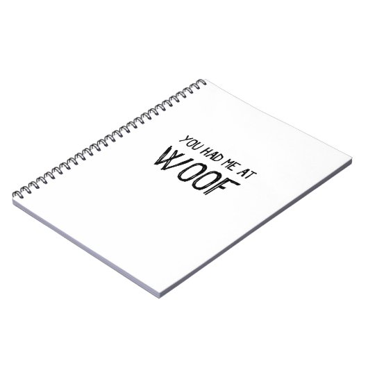 Vous M'Avez Eu Au Carnet Spiral Woof (Côté gauche)