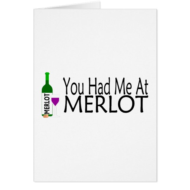 Vous m'avez eu au vin merlot (Devant)