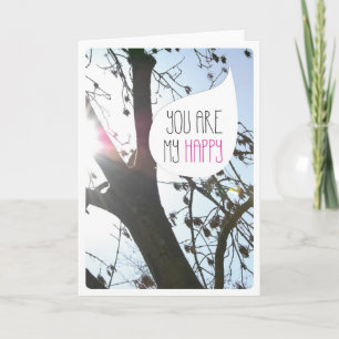 Vous me faites plaisir carte d'amitié amour