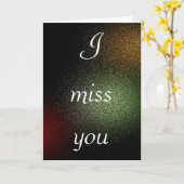 Vous me manquez - Carte de voeux (Fleur jaune)