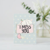 Vous me manquez carte postale (Debout devant)