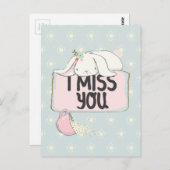 Vous me manquez carte postale (Devant / Derrière)