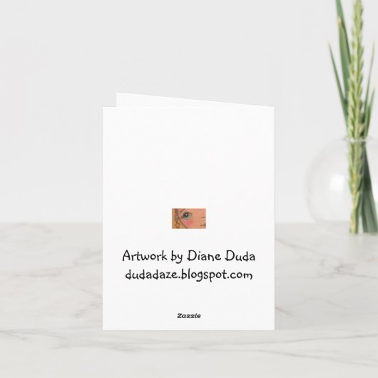 Vous me rendez heureux - carte de note (Dos)