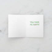 Vous me rendez heureux - carte de note (Intérieur)