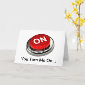 "Vous me tournez sur…" Carte d'anniversaire (Fleur jaune)