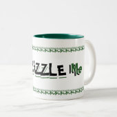 Vous me zazzle Green et Black Mug (Devant droit)