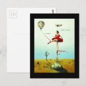 Vous M'Élevez Une Carte Postale Ballerina Inspiran (Devant / Derrière)