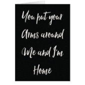 **VOUS METTEZ VOS BRAS AUTOUR DE MOI ET JE SUIS À (Devant)