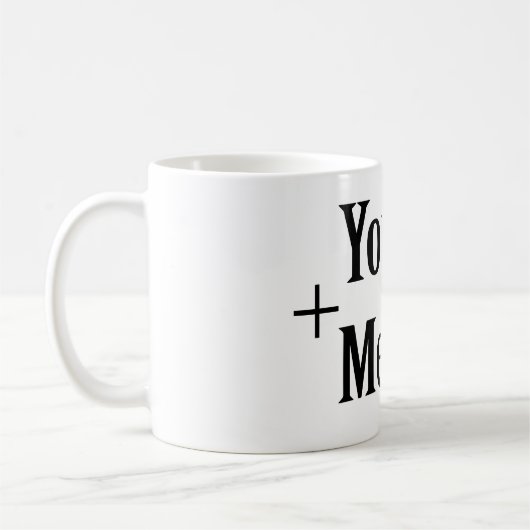 Vous + Moi = Amour Mug (Gauche)