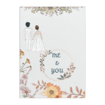 VOUS & MOI MARIAGE Acrylique Mur Art