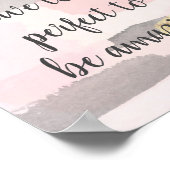 VOUS N'AVEZ PAS À ÊTRE PARFAIT Affiche de devis (Coin)