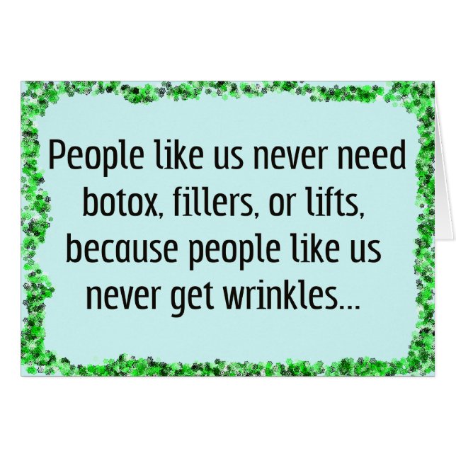 Vous n'avez pas besoin de botox (Devant horizontal)