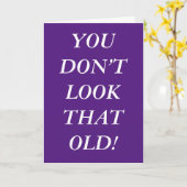 Vous n'avez pas l'air d'une vieille carte d'annive (Fleur jaune)