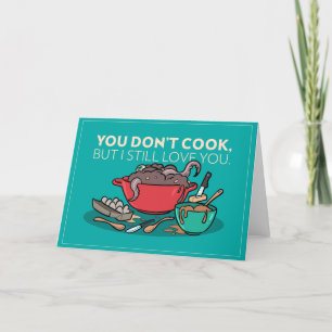 Vous ne cuisinez pas pour la carte de vacances