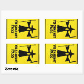 Vous Ne Devrez Pas Passer Sticker (Feuille)