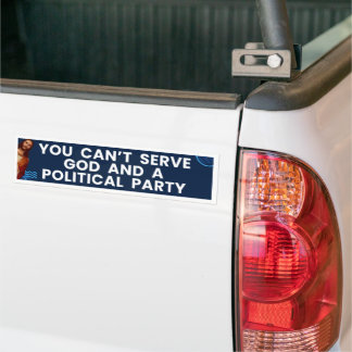 Vous ne pouvez pas servir Dieu - Sticker de pare-c