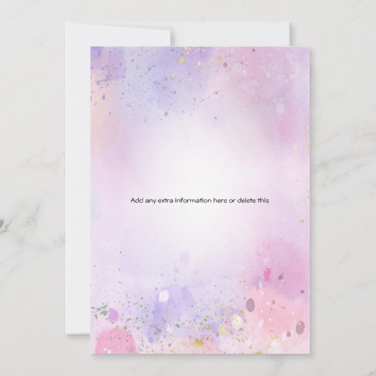 Vous ne voulez pas lui manquer Invitation de fête  (Dos)