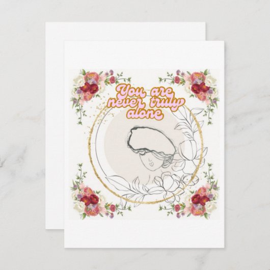 Vous N'Êtes Jamais Vraiment Une Seule Carte Plat (Devant / Derrière)