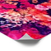 Vous n'êtes pas ici poster de crâne fleuri coloré (Coin)