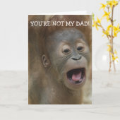 Vous n'êtes pas ma carte de Fête des pères papa (Fleur jaune)
