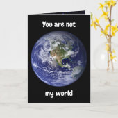 Vous n'êtes pas mon monde. Carte (Fleur jaune)