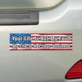 Vous N'Êtes Pas Mon Sticker De Fault Bumper (En voiture)