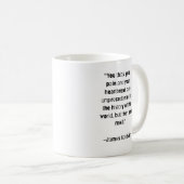 "Vous n'êtes pas seul" James Baldwin Cite Mug (Devant droit)