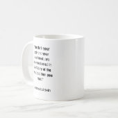 "Vous n'êtes pas seul" James Baldwin Cite Mug (Devant gauche)