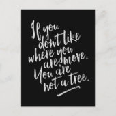 Vous N'Êtes Pas Un Arbre - Carte Inspirante (Devant)