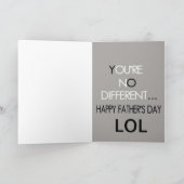 Vous n'êtes pas une carte de Fête des pères différ (Intérieur)