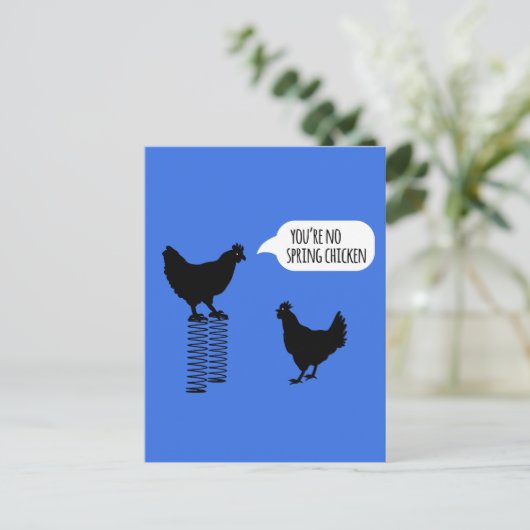 Vous n'êtes pas une carte postale de poulet au pri (Debout devant)