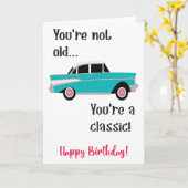 Vous n'êtes pas vieux, vous êtes une carte d'anniv (Fleur jaune)