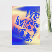 Vous Nous Manquez ! Carte (Devant)