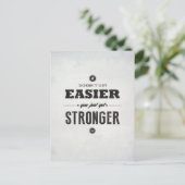 Vous obtenez plus fort - Carte postale Inspiration (Debout devant)