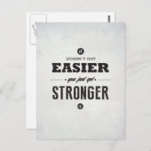 Vous obtenez plus fort - Carte postale Inspiration (Devant / Derrière)