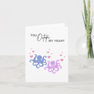 Vous Octopiez Mon Cœur - Pun Carte de la Saint-Val