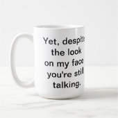 Vous parlez toujours la tasse (Gauche)