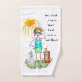 "Vous pensez que c'est chaud", "flash chaud" mémoi (Serviette à main)